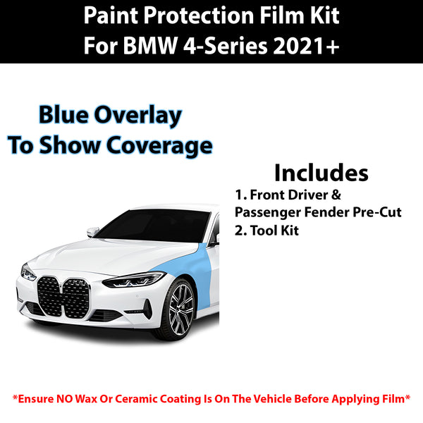 Fits BMW 4 2021+ Precut Premium Paint Protection Film Clear Bra PPF Decal Film Kit