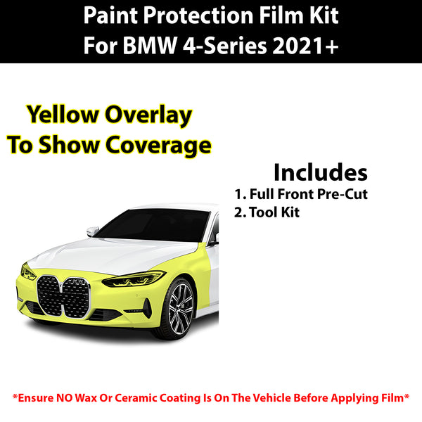 Fits BMW 4 2021+ Precut Premium Paint Protection Film Clear Bra PPF Decal Film Kit