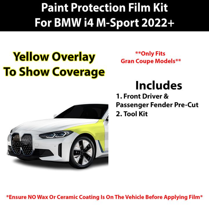 Fits BMW 4 2022+ Precut Premium Paint Protection Film Clear Bra PPF Decal Film Kit - Bogar Tech Designs