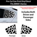 Fits BMW 5 Series 2021-2023 Animal Leopard Cheetah Cow Window Vinyl Decal Stickers
