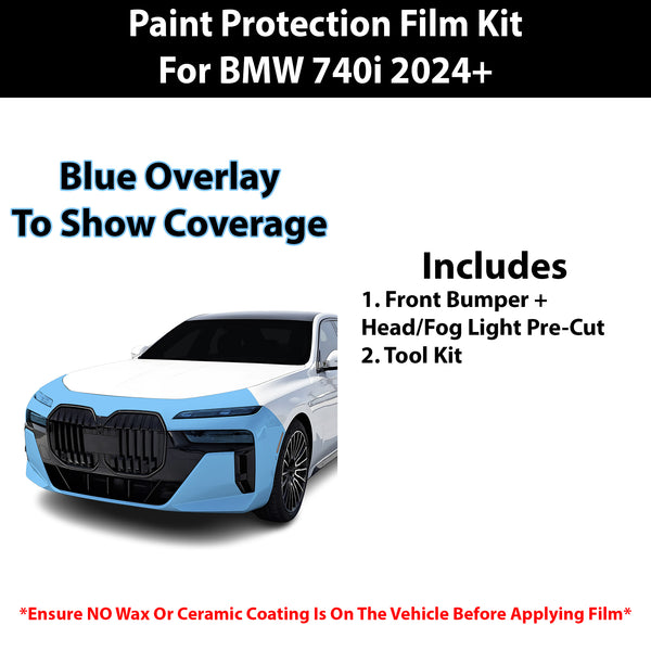 Fits BMW 740i 2024+ Precut Premium Paint Protection Film Clear Bra PPF Decal Film Kit