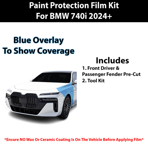 Fits BMW 740i 2024+ Precut Premium Paint Protection Film Clear Bra PPF Decal Film Kit