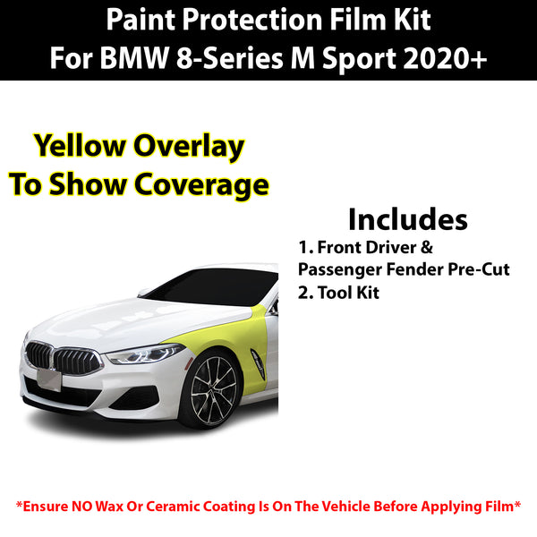 Fits BMW 8 Series 2020+ Precut Premium Paint Protection Film Clear Bra PPF Decal Film Kit