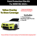 Fits BMW M2 2023+ Precut Premium Paint Protection Film Clear Bra PPF Decal Film Kit