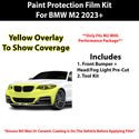 Fits BMW M2 2023+ Precut Premium Paint Protection Film Clear Bra PPF Decal Film Kit