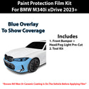 Fits BMW M340i M430i xDrive 2023+ Precut Premium Paint Protection Film Clear Bra PPF Decal Film Kit