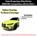 Fits BMW M3 2021+ Precut Premium Paint Protection Film Clear Bra PPF Decal Film Kit