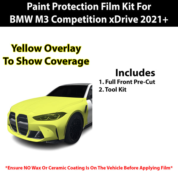 Fits BMW M3 2021+ Precut Premium Paint Protection Film Clear Bra PPF Decal Film Kit