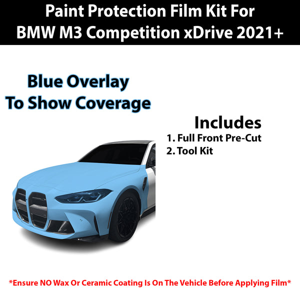 Fits BMW M3 2021+ Precut Premium Paint Protection Film Clear Bra PPF Decal Film Kit