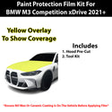 Fits BMW M3 2021+ Precut Premium Paint Protection Film Clear Bra PPF Decal Film Kit