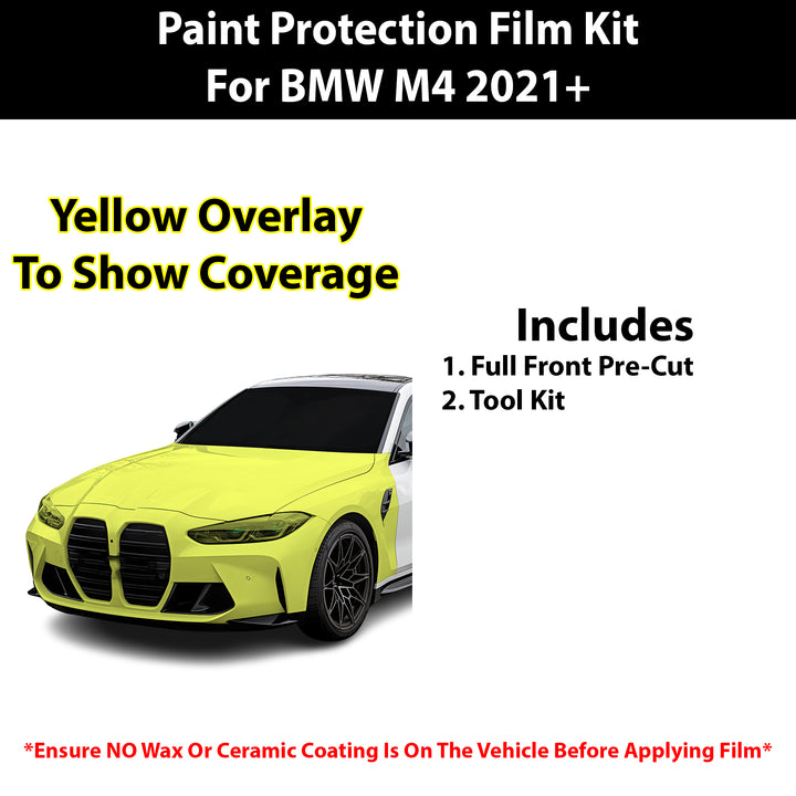 Fits BMW M4 2021+ Precut Premium Paint Protection Film Clear Bra PPF Decal Film Kit - Bogar Tech Designs