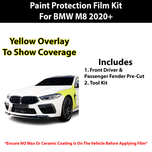 Fits BMW M8 2020+ Precut Premium Paint Protection Film Clear Bra PPF Decal Film Kit