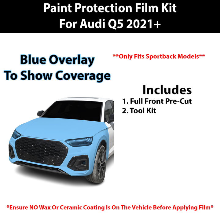 Fits Audi Q5 Sportback 2021+ Precut Premium Paint Protection Film Clear Bra PPF Decal Film Kit Cover - Bogar Tech Designs