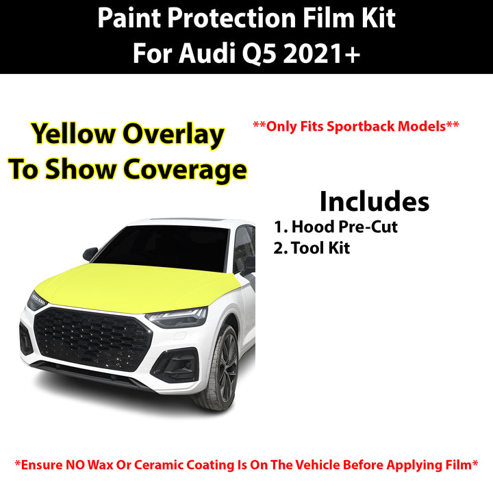 Fits Audi Q5 Sportback 2021+ Precut Premium Paint Protection Film Clear Bra PPF Decal Film Kit Cover - Bogar Tech Designs