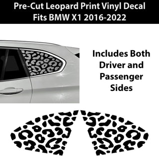 Fits BMW X1 2016-2022 Animal Leopard Cheetah Cow Window Vinyl Decal Stickers