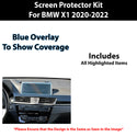 For BMW X1 2020-2022 Scratch Resistant Shatter Proof Infotainment Clear Screen Protection Film