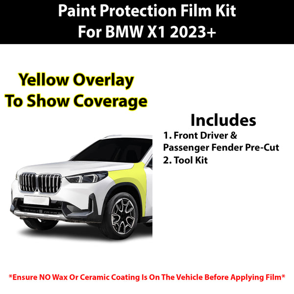 Fits BMW X1 xDrive28i xLine 2023+ Precut Premium Paint Protection Film Clear Bra PPF Decal Film Kit Cover