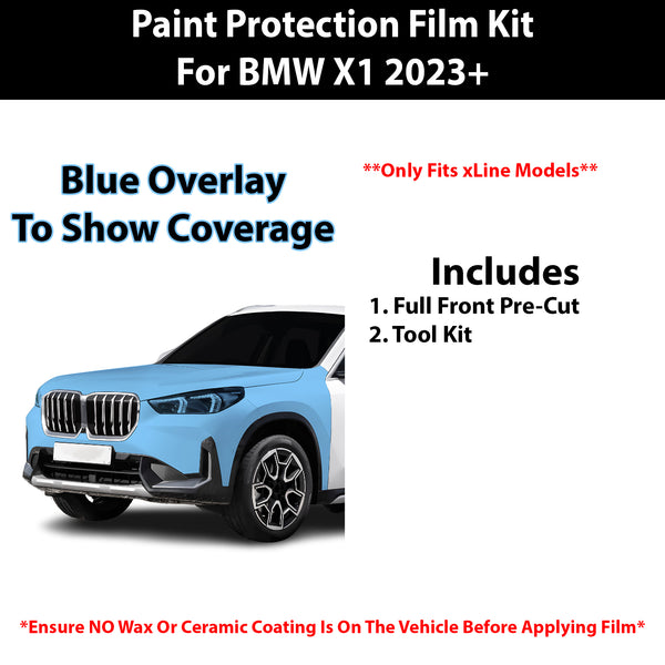 Fits BMW X1 xDrive28i xLine 2023+ Precut Premium Paint Protection Film Clear Bra PPF Decal Film Kit Cover