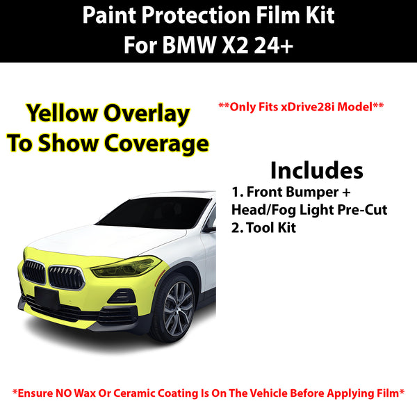 Fits BMW X2 2024+ Precut Premium Paint Protection Film Clear Bra PPF Decal Film Kit Cover