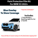 Fits BMW X3 M 2022+ Precut Premium Paint Protection Film Clear Bra PPF Decal Film Kit