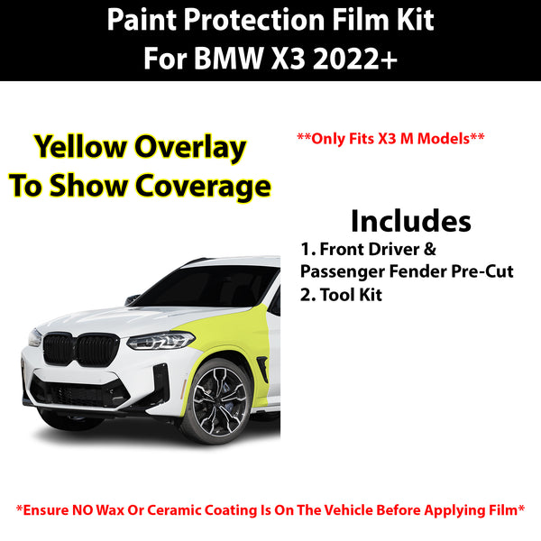 Fits BMW X3 M 2022+ Precut Premium Paint Protection Film Clear Bra PPF Decal Film Kit