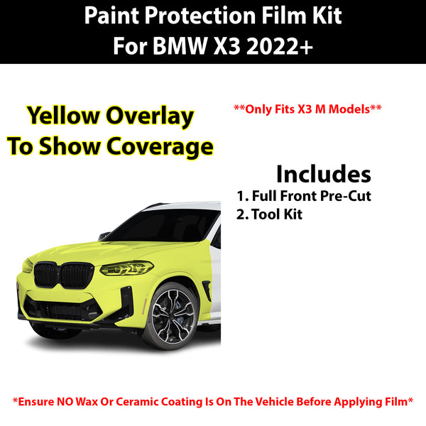 Fits BMW X3 M 2022+ Precut Premium Paint Protection Film Clear Bra PPF Decal Film Kit