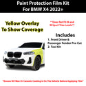 Fits BMW X4 2022+ Precut Premium Paint Protection Film Clear Bra PPF Decal Film Kit Cover