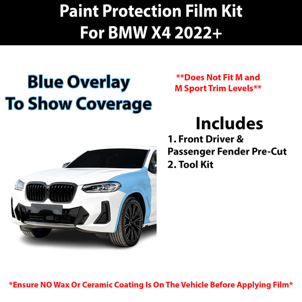 Fits BMW X4 2022+ Precut Premium Paint Protection Film Clear Bra PPF Decal Film Kit Cover