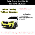 Fits BMW X4 2022+ Precut Premium Paint Protection Film Clear Bra PPF Decal Film Kit Cover