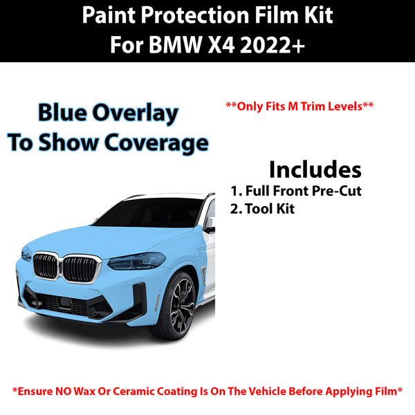 Fits BMW X4 2022+ Precut Premium Paint Protection Film Clear Bra PPF Decal Film Kit Cover