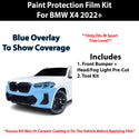 Fits BMW X4 2022+ Precut Premium Paint Protection Film Clear Bra PPF Decal Film Kit Cover