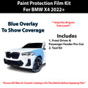 Fits BMW X4 2022+ Precut Premium Paint Protection Film Clear Bra PPF Decal Film Kit Cover