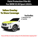 Fits BMW X5 M60i 2024+ Precut Premium Paint Protection Film Clear Bra PPF Decal Film Kit Cover