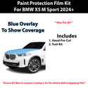 Fits BMW X5 M Sport 2024+ Precut Premium Paint Protection Film Clear Bra PPF Decal Film Kit