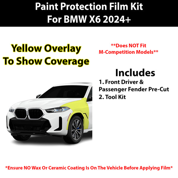 Fits BMW X6 2024+ Precut Premium Paint Protection Film Clear Bra PPF Decal Film Kit Cover