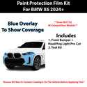 Fits BMW X6 2024+ Precut Premium Paint Protection Film Clear Bra PPF Decal Film Kit Cover