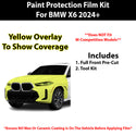 Fits BMW X6 2024+ Precut Premium Paint Protection Film Clear Bra PPF Decal Film Kit Cover