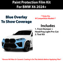 Fits BMW X6 2024+ M Competition Precut Premium Paint Protection Film Clear Bra PPF Decal Film Kit Cover