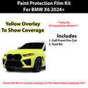 Fits BMW X6 2024+ M Competition Precut Premium Paint Protection Film Clear Bra PPF Decal Film Kit Cover