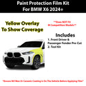 Fits BMW X6 2024+ Precut Premium Paint Protection Film Clear Bra PPF Decal Film Kit Cover