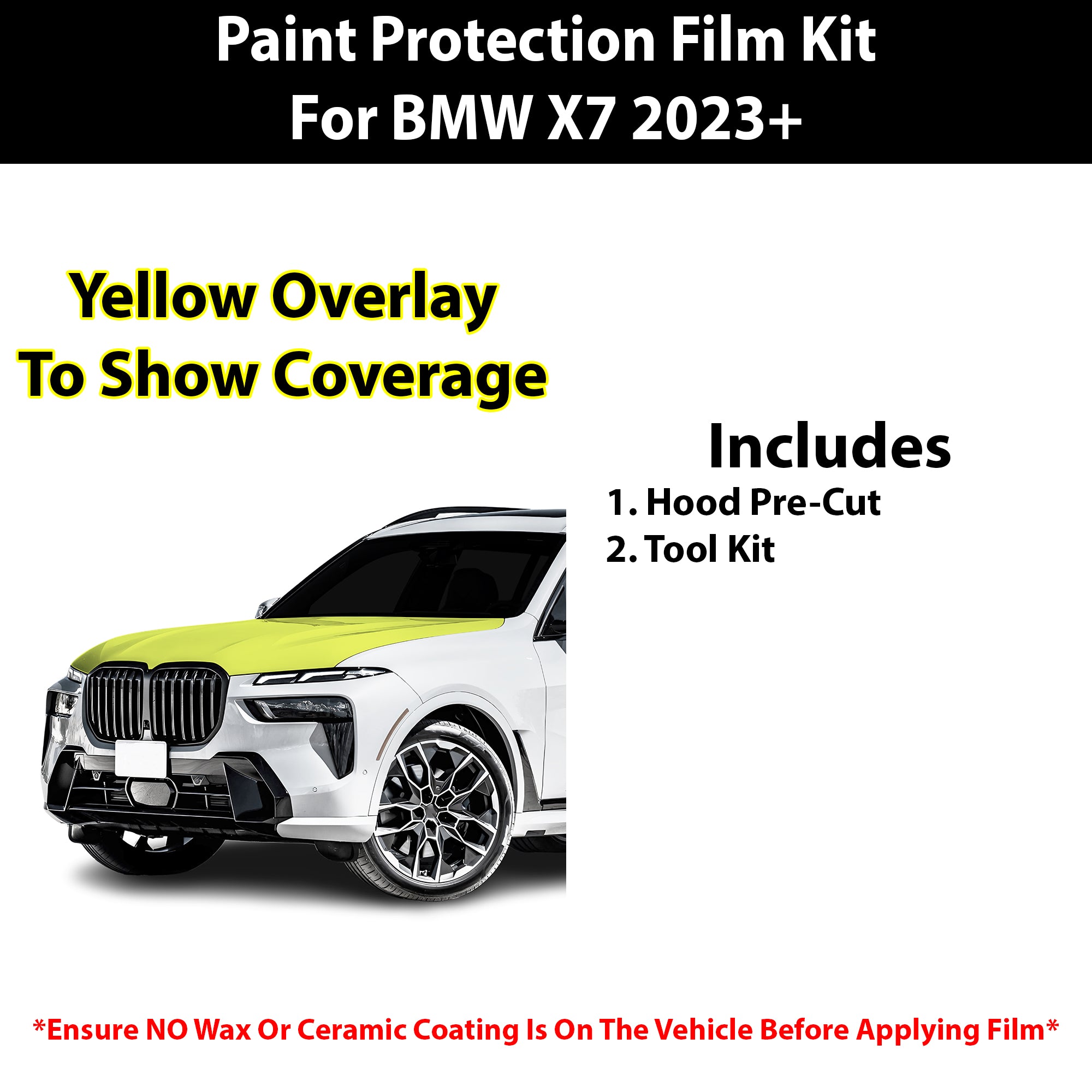 Fits BMW X7 2023+ Precut Premium Paint Protection Film Clear Bra PPF Decal Film Kit Cover - Bogar Tech Designs