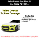 Fits BMW Z4 2019+ Precut Premium Paint Protection Film Clear Bra PPF Decal Film Kit Cover