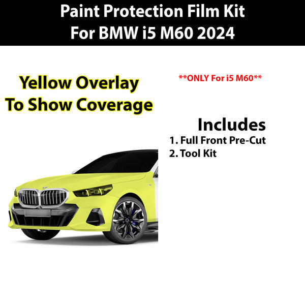 Fits BMW i5 M60 2024-2025 Precut Premium Paint Protection Film Clear Bra PPF Decal Film Kit Cover