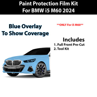 Fits BMW i5 M60 2024-2025 Precut Premium Paint Protection Film Clear Bra PPF Decal Film Kit Cover