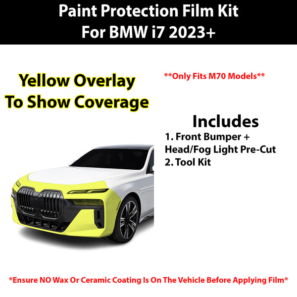 Fits BMW i7 2023+  Precut Premium Paint Protection Film Clear Bra PPF Decal Film Kit Cover