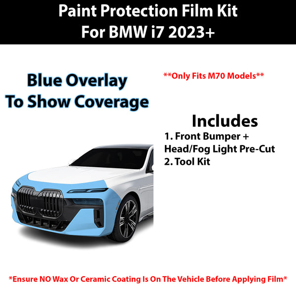 Fits BMW i7 2023+  Precut Premium Paint Protection Film Clear Bra PPF Decal Film Kit Cover