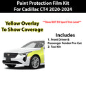 Precut Premium Paint Protection Film Clear Bra PPF Decal Film Kit Cover Fits Cadillac CT4 2020-2024