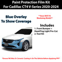 Fits Cadillac CT4 2020-2024 Precut Premium Paint Protection Film Clear Bra PPF Decal Film Kit