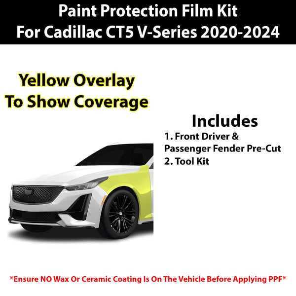 Fits Cadillac CT5 2020+ Precut Premium Paint Protection Film Clear Bra PPF Decal Film Kit