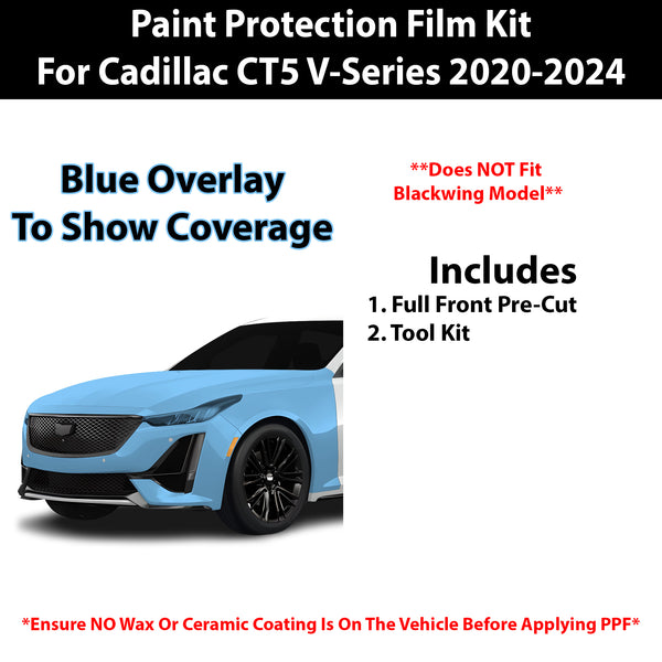 Fits Cadillac CT5 2020+ Precut Premium Paint Protection Film Clear Bra PPF Decal Film Kit